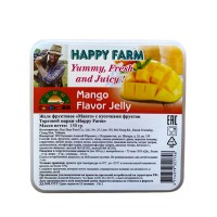 Желе фруктовое Манго с кусочками фруктов Happy Farm, 150 гр