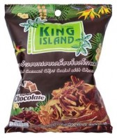 Кокосовые чипсы KING ISLAND с шоколадом, 40 гр