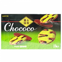 Печенье шоколадное с чаем матча Lotte, 99 гр Япония