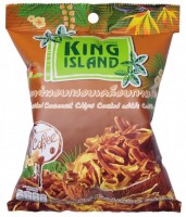 Кокосовые чипсы KING ISLAND в кофейной глазури, 40 гр 
