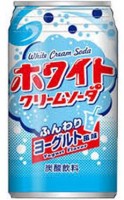Японский газированный напиток Крем сода со вк.йогурта, 350мл 