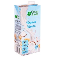 Напиток ореховый Кешью Кокос с березовым соком Clever Foods, 1 л