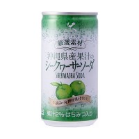 Напиток газированный  с сикуваса (цитрус с Окинава) "Tominaga", 185  мл, Япония