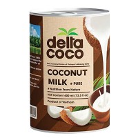 Кокосовое молоко 81% delta Coco (жирн.18%), ж/б 400 мл