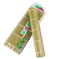 Циновка для роллов ( зеленая,толстый бамбук), 24 см 