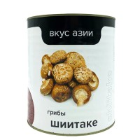 Грибы Шиитаке консервированные, "Вкус Азии", 2,84 кг, Китай