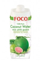 Кокосовая вода FOCO 100% с фр.соком без сахара, 500 мл