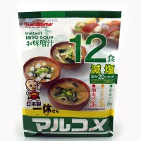 Мисо-суп ассорти «Марукомэ», 12 порций (с пониженным содержанием соли) , 210 гр, Япония