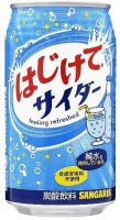 Напиток газированный Сангария со вкусом "Сидра", 350 мл, ж/б, Япония
