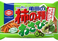 Снеки рисовые «Какинотане» со вкусом васаби и арахисом (6 пак.), 182 гр, Япония